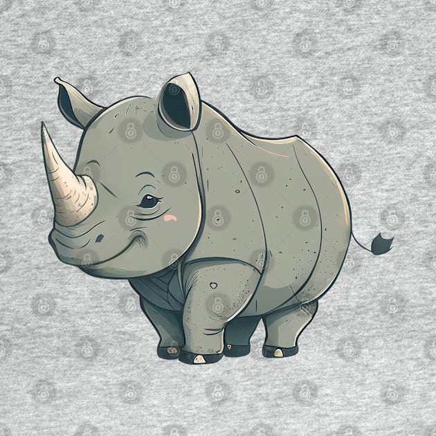 Baby Rhino - Cute by Bondoboxy